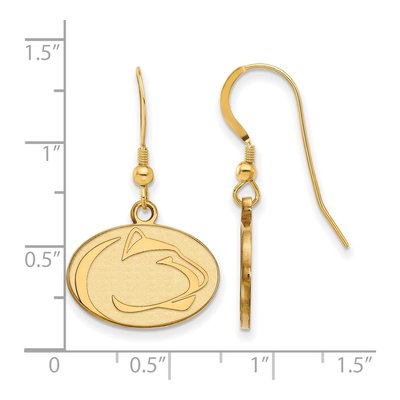 Pennsylvania State University Gold-Plated Sterling Silver Penn Lion Earrings – view 2