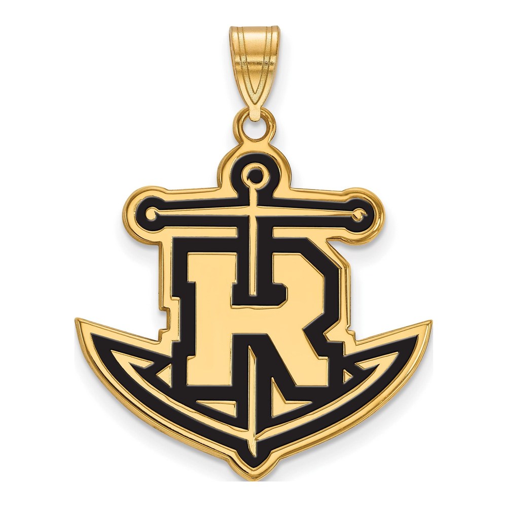 Rollins College Gold-Plated Sterling Silver Extra Large Anchor Pendant