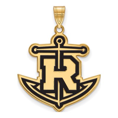 Rollins College Gold-Plated Sterling Silver Extra Large Anchor Pendant