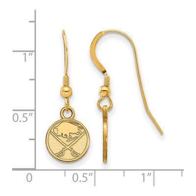 Buffalo Sabres Gold-Plated Sterling Silver Earrings – view 2