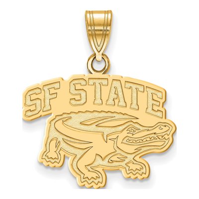 San Francisco State University Gold-Plated Sterling Silver Small Medium Pendant
