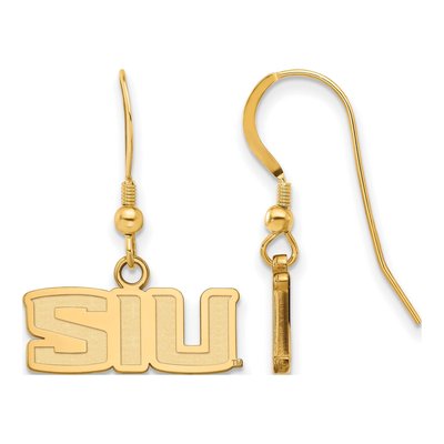 Southern Illinois University Gold-Plated Sterling Silver SIU Earrings