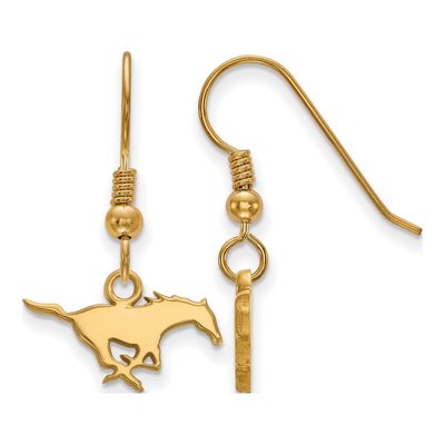 Southern Methodist University Gold-Plated Sterling Silver SMU Mustangs Earrings