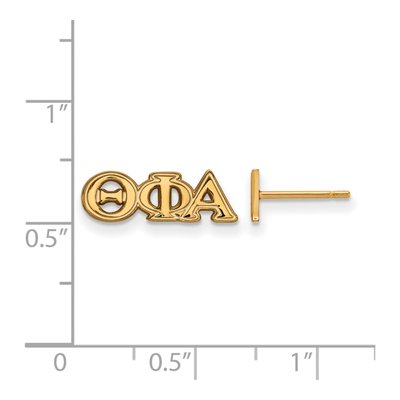 Theta Phi Alpha Gold-Plated Sterling Earrings – view 2