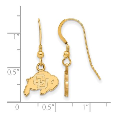 University of Colorado Gold-Plated Sterling Silver Of Buffalo Earrings – view 2