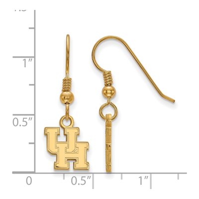 University of Houston Gold-Plated Sterling Silver Of U-H Earrings – view 2