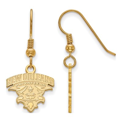 University of New Orleans Gold-Plated Sterling Silver Earrings