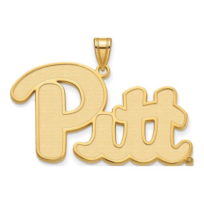 University of Pittsburgh Gold-Plated Sterling Silver Extra Large Of XL Pendant