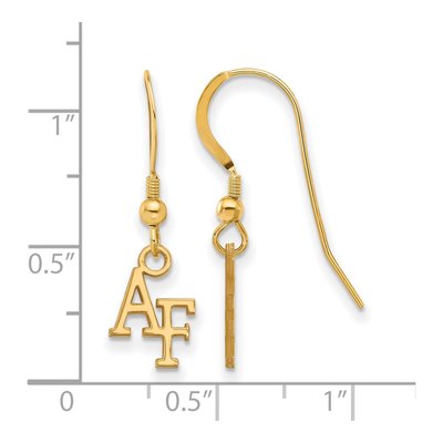 United States Air Force Academy Gold-Plated Sterling Silver Air Dangle Earrings – view 2