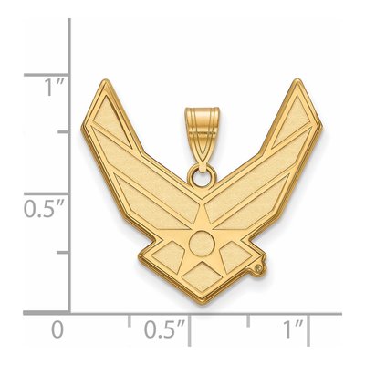 United States Air Force Academy Gold-Plated Sterling Silver U.s Air Extra Large Pendant – view 2