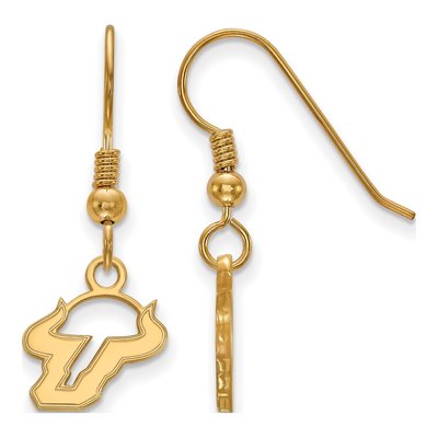 University of South Florida Gold-Plated Sterling Silver USF Bulls Earrings