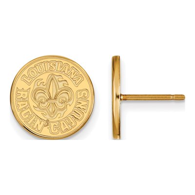 University of Louisiana at Lafayette Gold-Plated Sterling Silver Stud Earrings