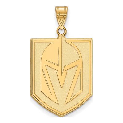 Vegas Golden Knights Gold-Plated Sterling Silver Extra Large XL Pendant