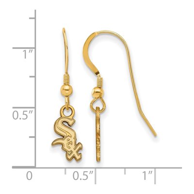 Chicago White Sox Gold-Plated Sterling Silver Dangle Earrings – view 2