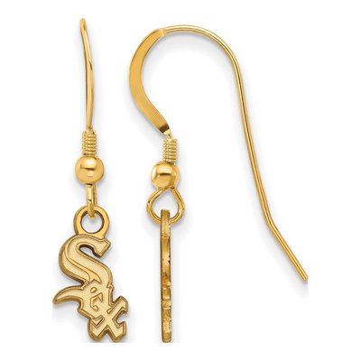 Chicago White Sox Gold-Plated Sterling Silver Dangle Earrings