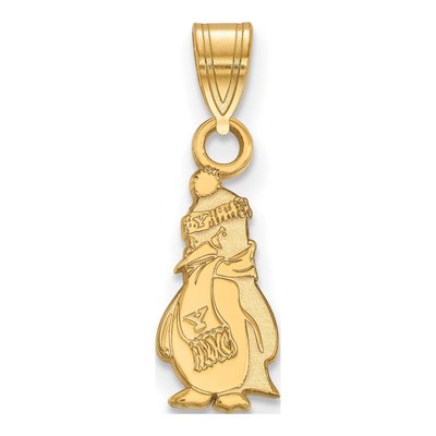 Youngstown State University Gold-Plated Sterling Silver Small Penguin Pendant