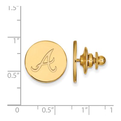 Atlanta Braves Gold Plated Pin – view 2