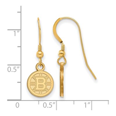 Boston Bruins Gold-Plated Sterling Silver Earrings – view 2