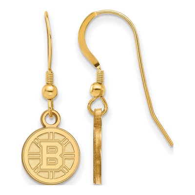 Boston Bruins Gold-Plated Sterling Silver Earrings