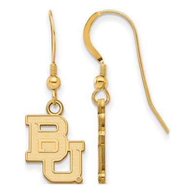 Baylor University Gold-Plated Sterling Silver Bears Earrings
