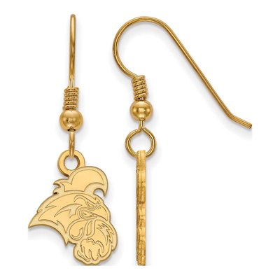 Coastal Carolina University Gold-Plated Sterling Silver Chanticleer Small Earrings