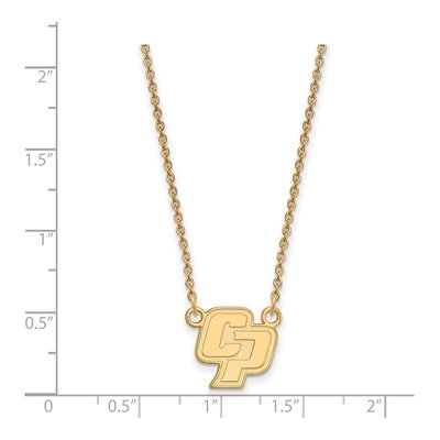 California Polytechnic State University Gold-Plated Sterling Silver Cal Poly SLO Pendant – view 2