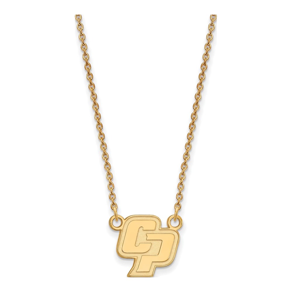 California Polytechnic State University Gold-Plated Sterling Silver Cal Poly SLO Pendant