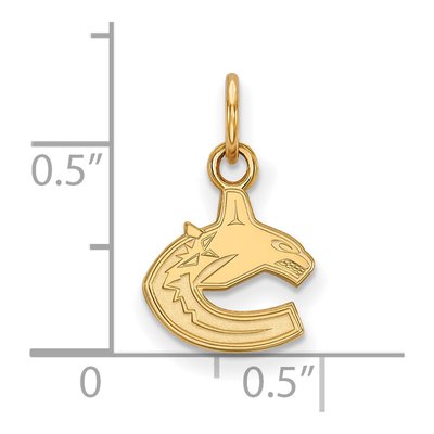 Vancouver Canucks Gold-Plated Sterling Silver Extra Small Pendant – view 2