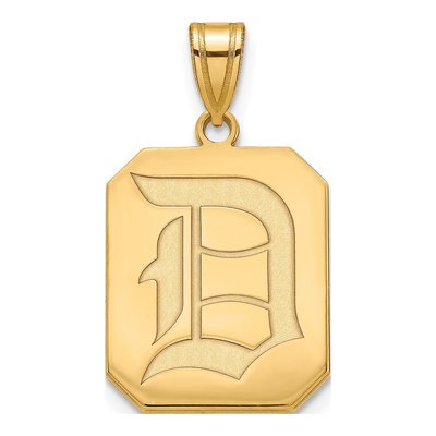 Duquesne University Gold-Plated Sterling Silver Large Letter D Pendant