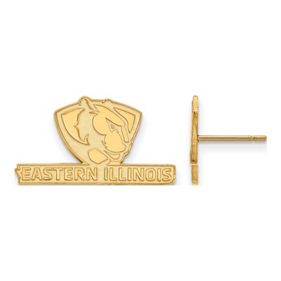 Eastern Illinois University Gold-Plated Sterling Silver Stud Earrings
