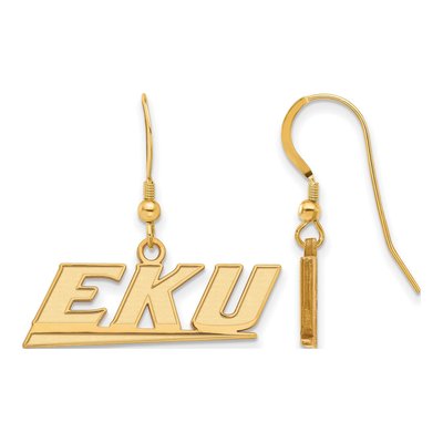 Eastern Kentucky University Gold-Plated Sterling Silver EKU Small Earrings