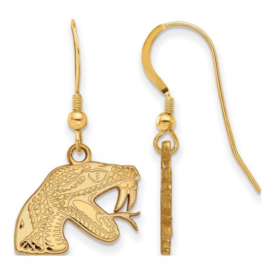 Florida A&M University Gold-Plated Sterling Silver A&m Rattler Earrings