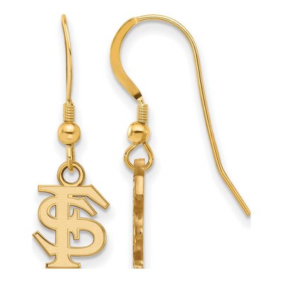 Florida State University Gold-Plated Sterling Silver F-S Earrings