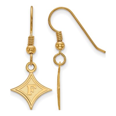 Furman University Gold-Plated Sterling Silver Earrings