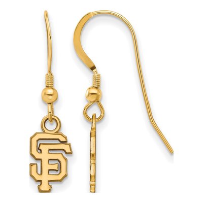 San Francisco Giants Gold-Plated Sterling Silver Dangle Earrings