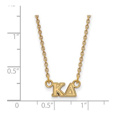 Kappa Delta Gold-Plated Sterling Silver Extra Small Sorority Necklace – view 2