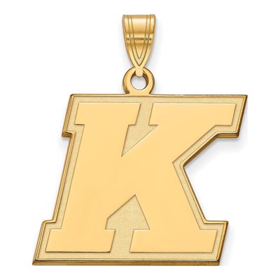 Kent State University Gold-Plated Sterling Silver Large Letter K Pendant