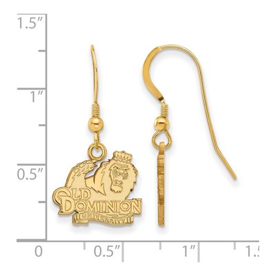 Old Dominion University Gold-Plated Sterling Silver Earrings – view 2