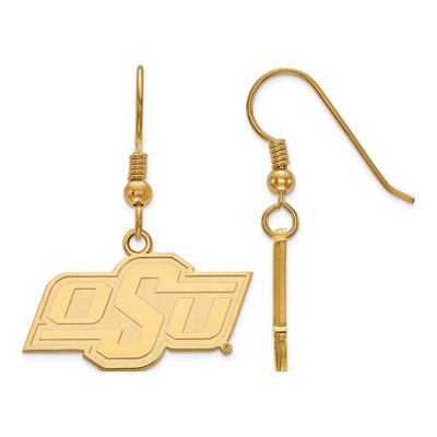 Oklahoma State University Gold-Plated Sterling Silver O-S-U Earrings