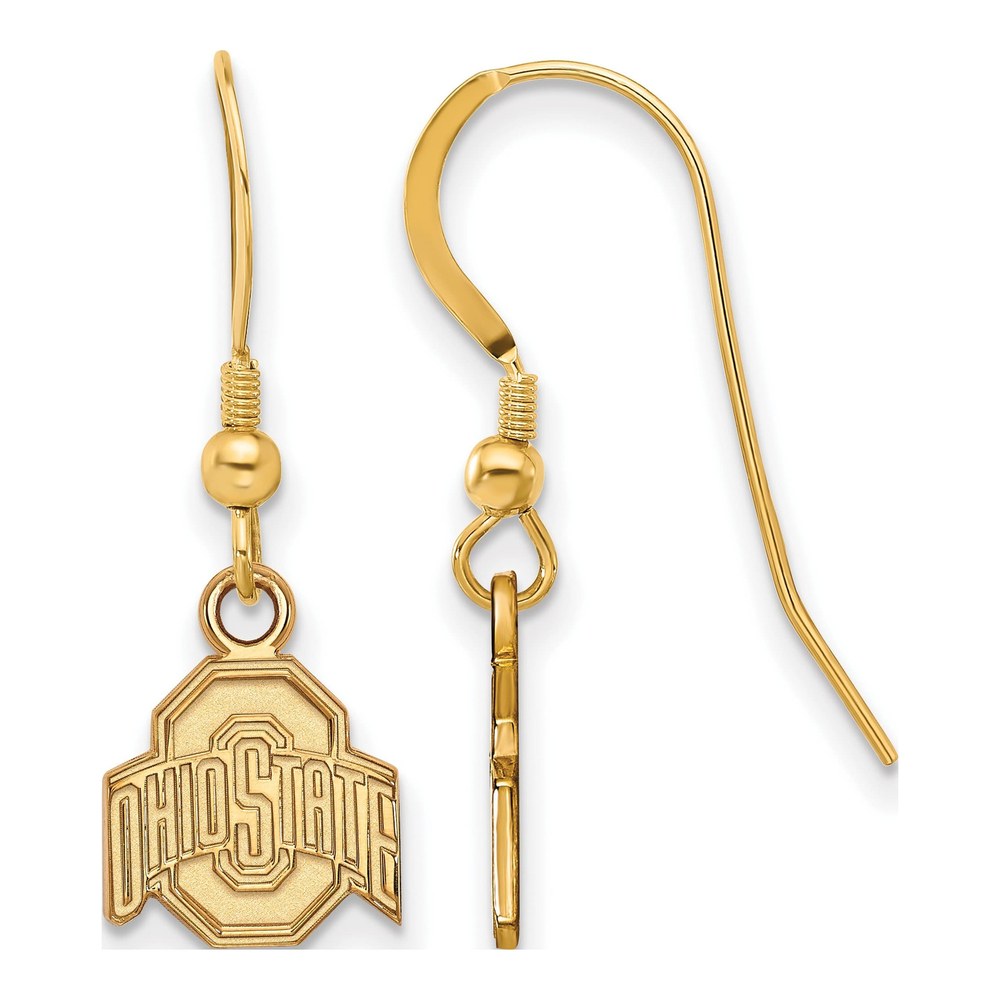 Ohio State University Gold-Plated Sterling Silver Buckeyes Earrings