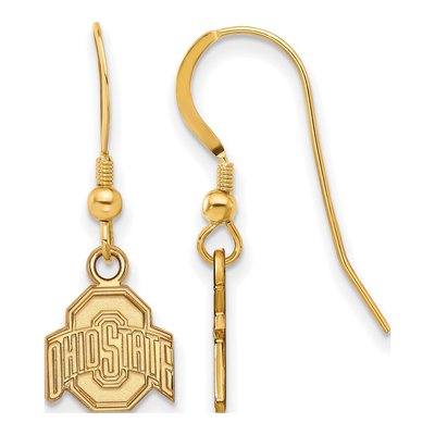Ohio State University Gold-Plated Sterling Silver Buckeyes Earrings