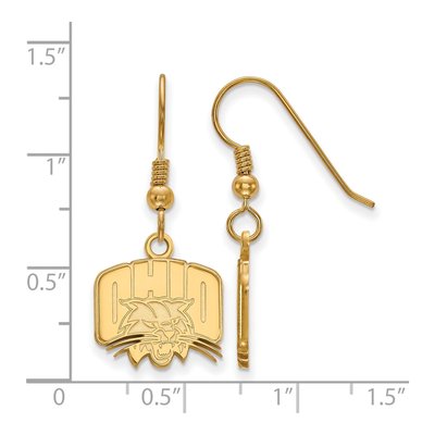 Ohio University Gold-Plated Sterling Silver Earrings – view 2