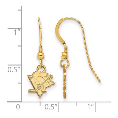 Pittsburgh Penguins Gold-Plated Sterling Silver Earrings – view 2