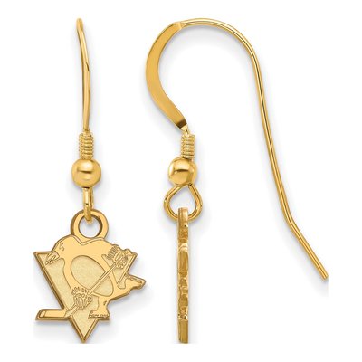 Pittsburgh Penguins Gold-Plated Sterling Silver Earrings