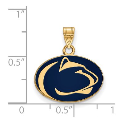 Pennsylvania State University Gold-Plated Sterling Silver Small Penn Lion Pendant – view 2