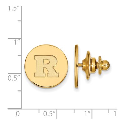 Rutgers University Letter R Lapel Pin – view 3