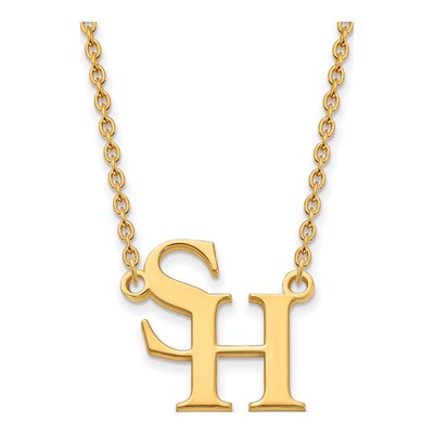 Sam Houston State University Gold-Plated Sterling Silver Large Sam Pendant Necklace