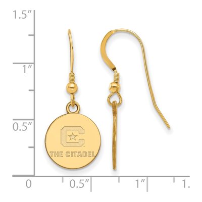 The Citadel Gold-Plated Sterling Silver Small Earrings – view 2