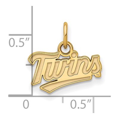Minnesota Twins Gold-Plated Sterling Silver T-C Extra Small Pendant – view 3