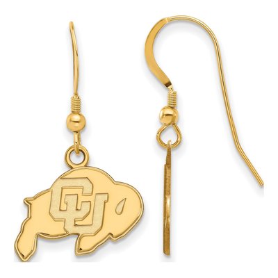 University of Colorado Gold-Plated Sterling Silver Buffalo Earrings